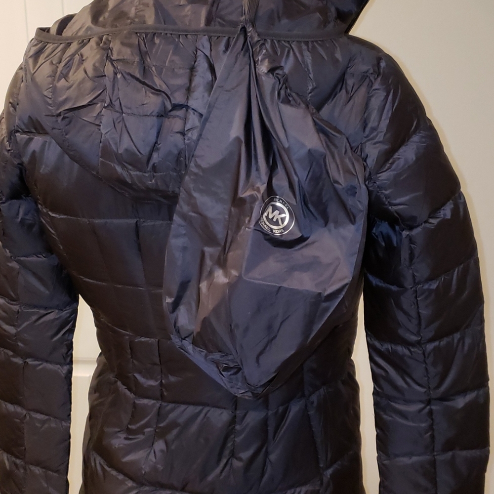 Michael Kors Hooded Long Packable Down Puffer XXS - Picture 10 of 15